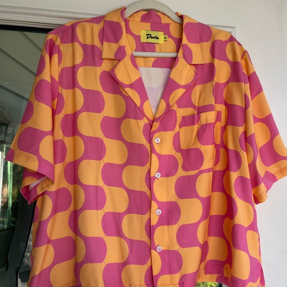 Dara Women's Pink and Orange Crop Top - Picture 1 of 3